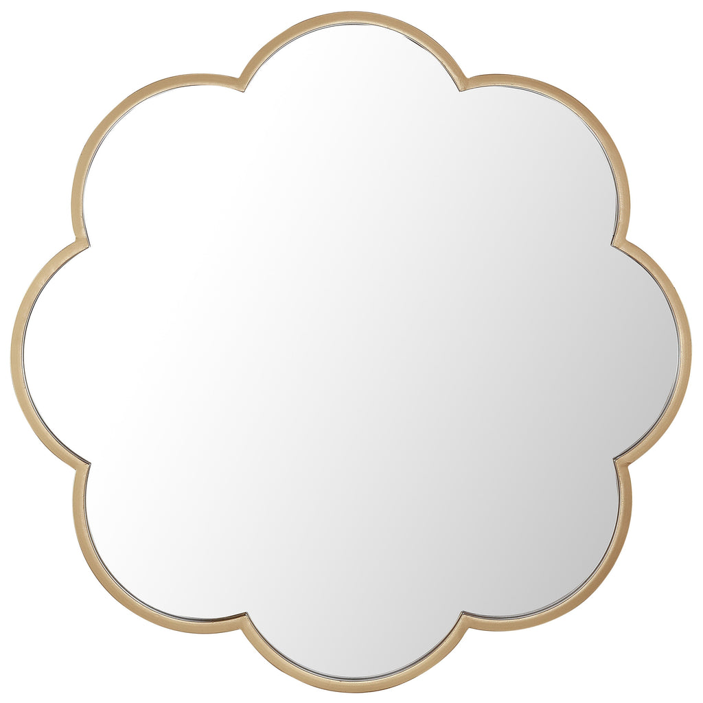 Miroir mural festonné doré SAFAVIEH Flor de 32 pouces - 28 x 1 x 28 - 28L x 1P x 28H