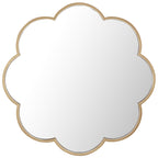 Miroir mural festonné doré SAFAVIEH Flor de 32 pouces - 28 x 1 x 28 - 28L x 1P x 28H