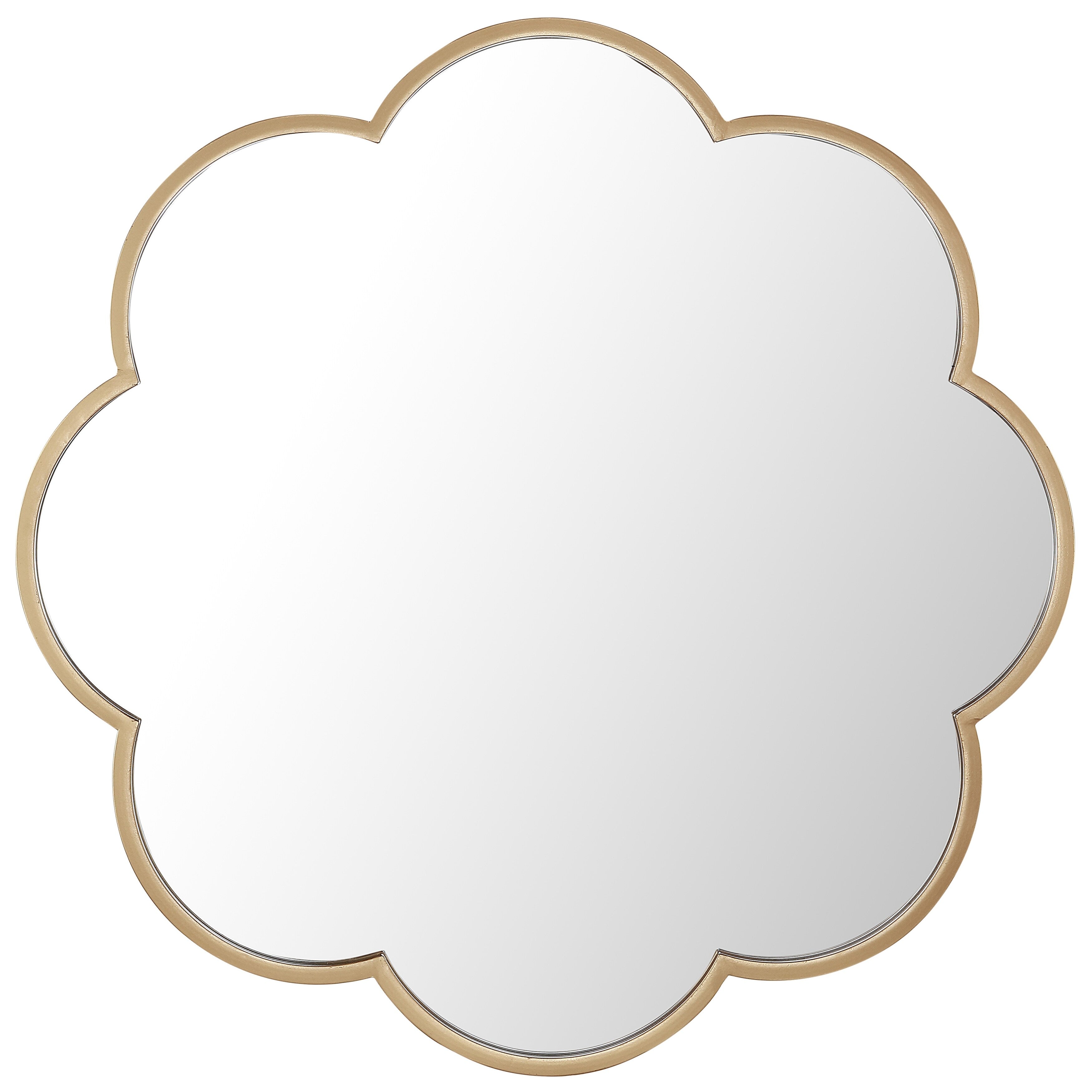 Miroir mural festonné doré SAFAVIEH Flor de 32 pouces - 28 x 1 x 28 - 28L x 1P x 28H