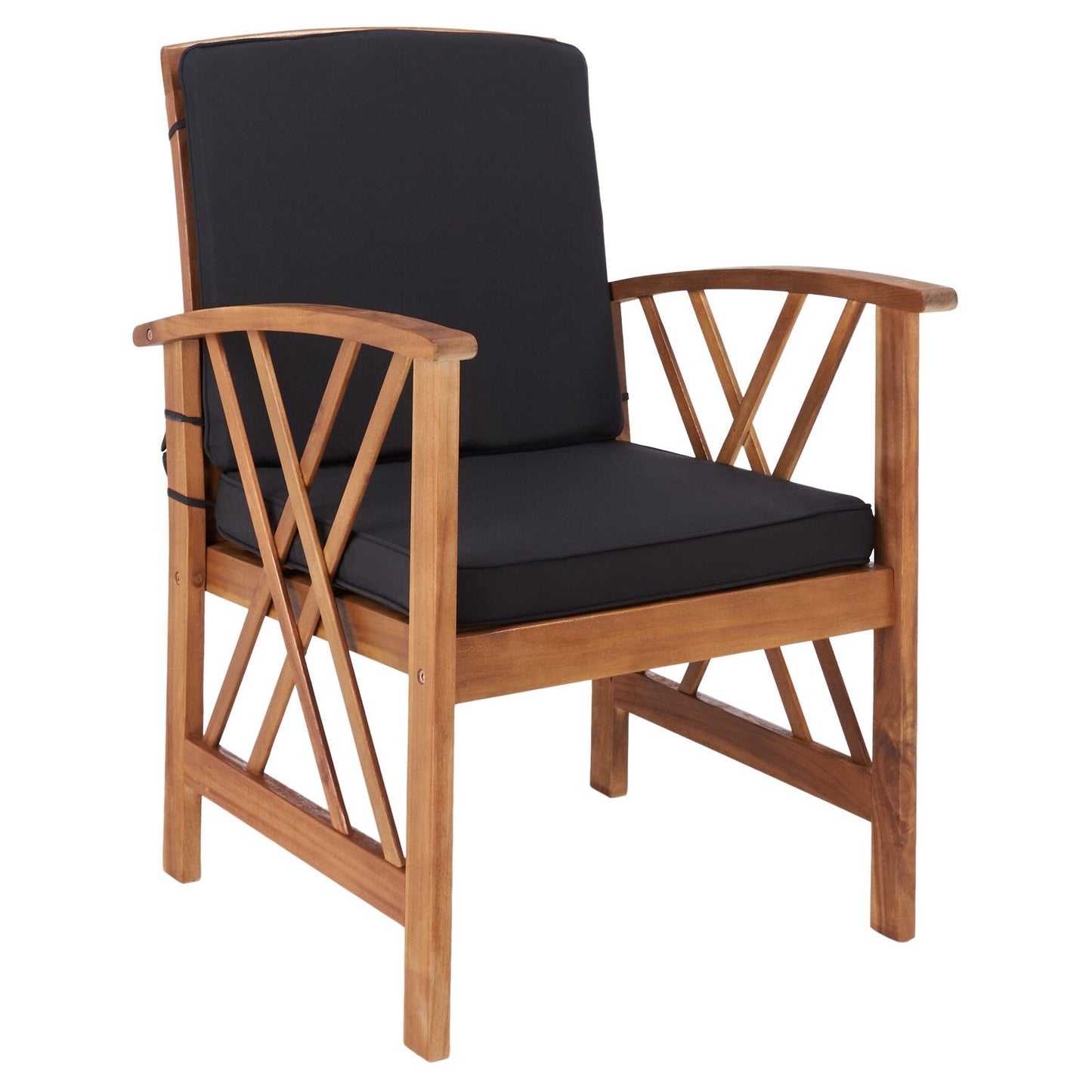 Ensemble de jardin 4 pièces en bois d'acacia massif SAFAVIEH Fontana - 47 L x 26 P x 33 H