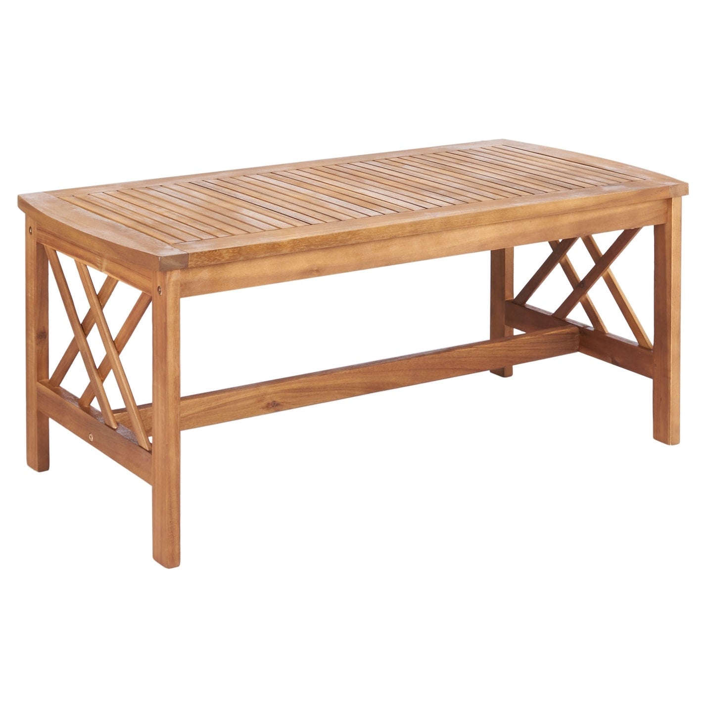Ensemble de jardin 4 pièces en bois d'acacia massif SAFAVIEH Fontana - 47 L x 26 P x 33 H