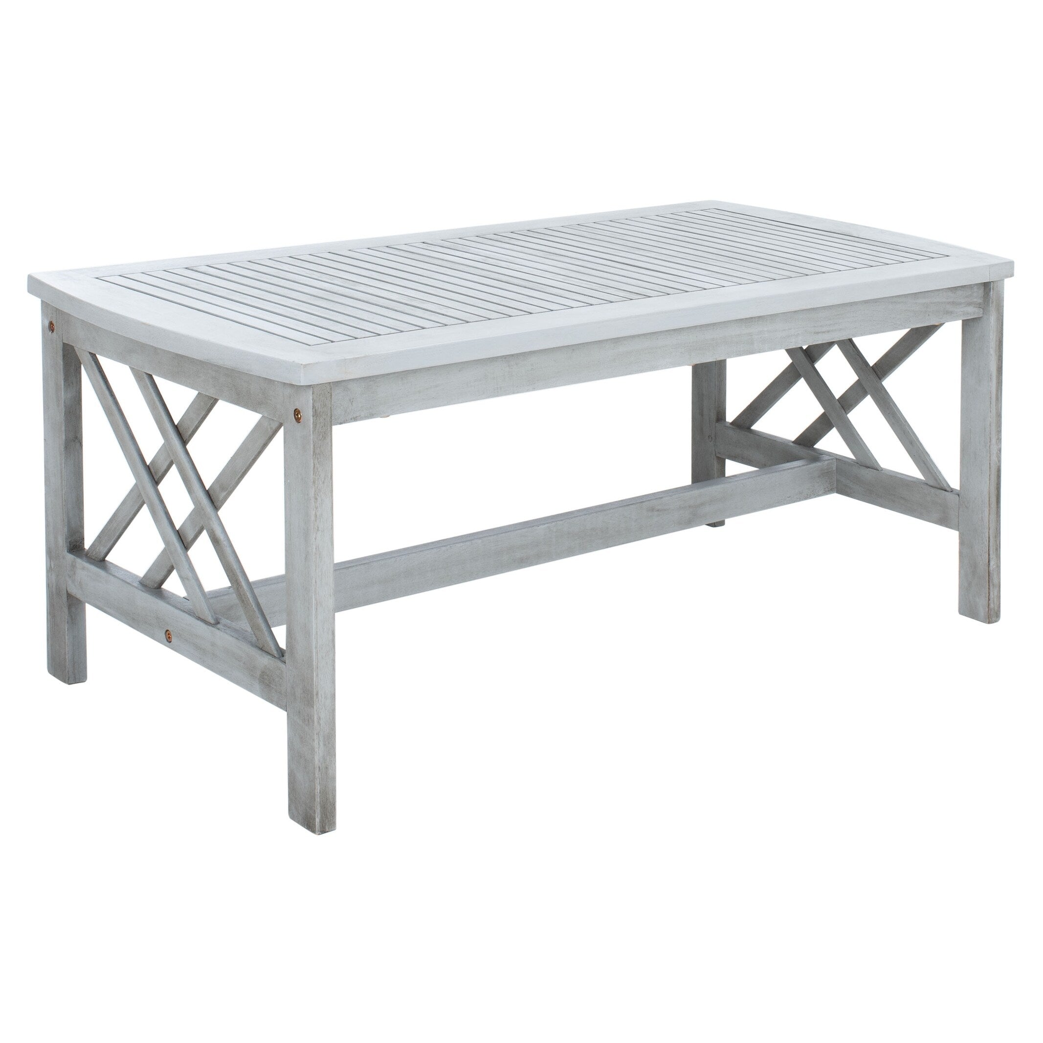 Ensemble de jardin 4 pièces en bois d'acacia massif SAFAVIEH Fontana - 47 L x 26 P x 33 H