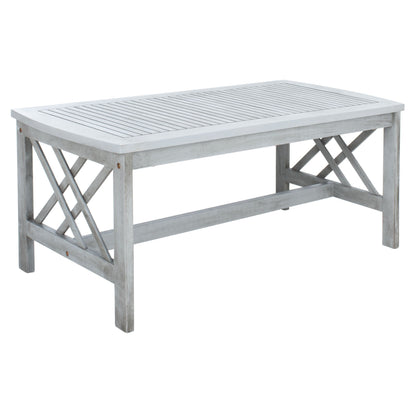 Ensemble de jardin 4 pièces en bois d'acacia massif SAFAVIEH Fontana - 47 L x 26 P x 33 H