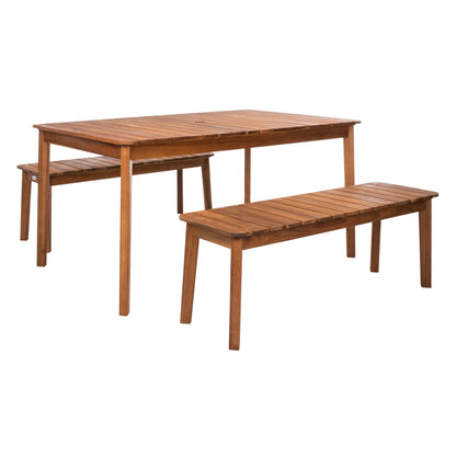 Ensemble table et 2 bancs SAFAVIEH Hedi - 35 L x 60 P x 29 H
