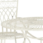 Ensemble de patio extérieur 5 pièces SAFAVIEH Jaylene en fer forgé de style victorien - 39 l x 39 p x 29 h