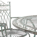 Ensemble de patio extérieur 5 pièces SAFAVIEH Jaylene en fer forgé de style victorien - 39 l x 39 p x 29 h