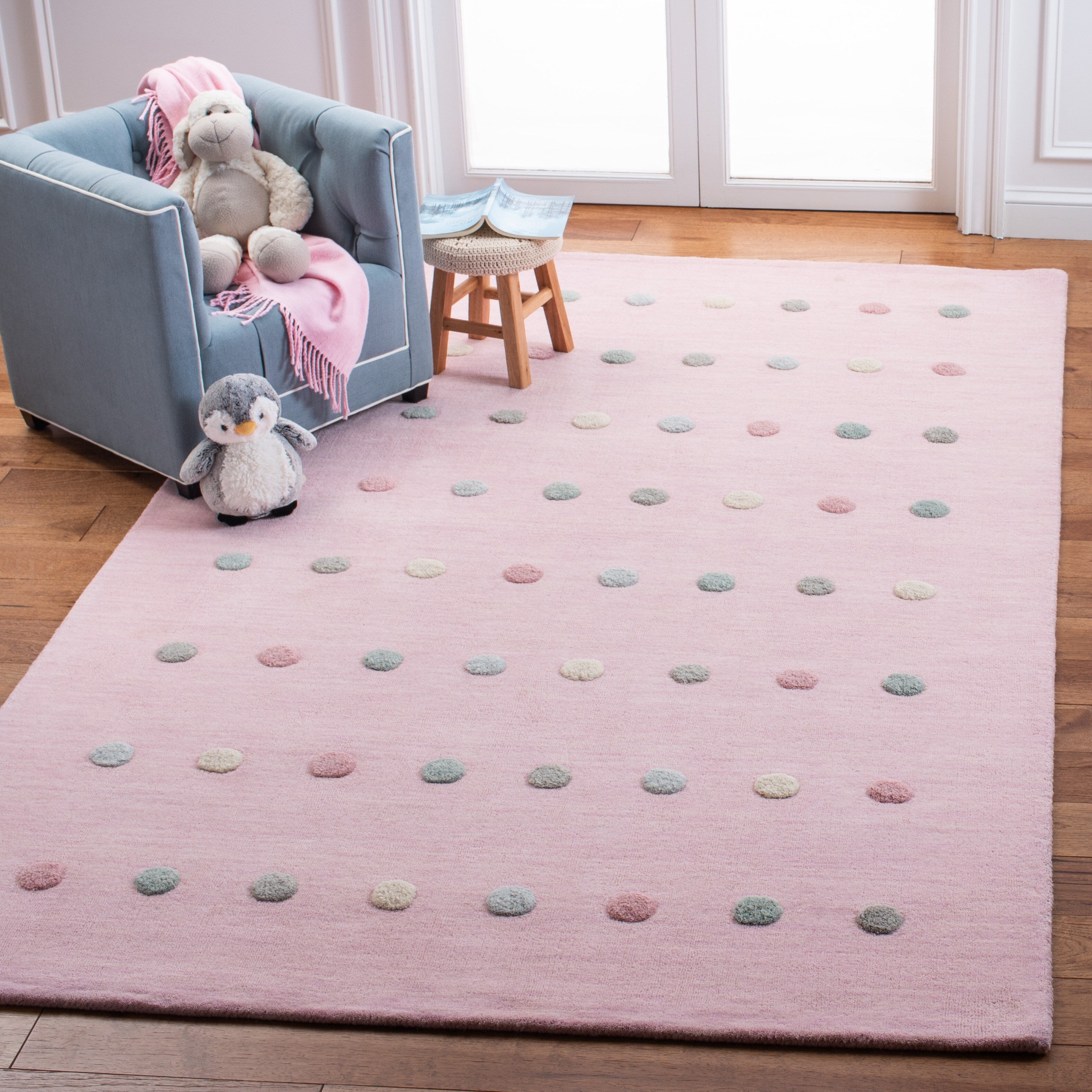 Tapis en laine à pois Karan pour enfants SAFAVIEH