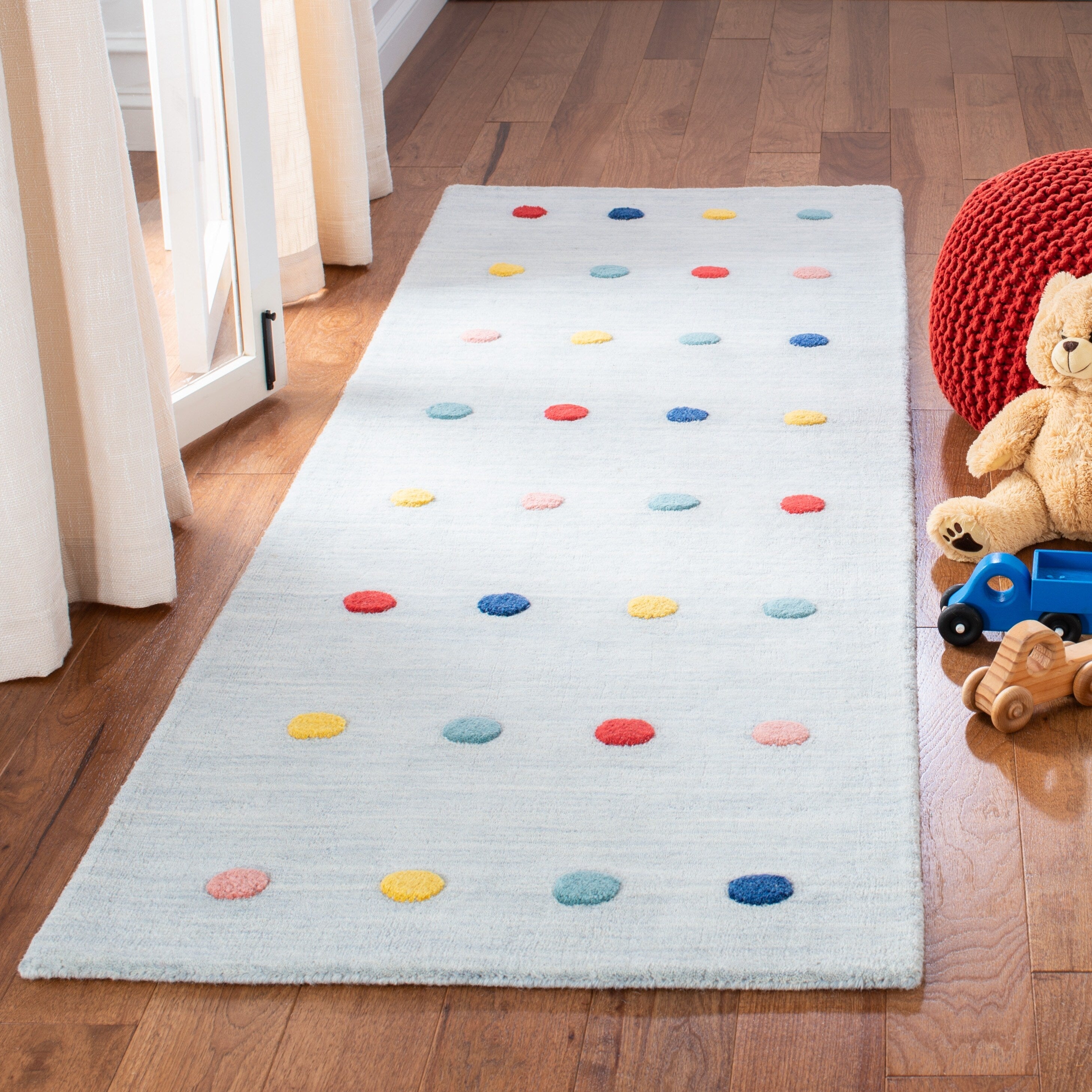 Tapis en laine à pois Karan pour enfants SAFAVIEH