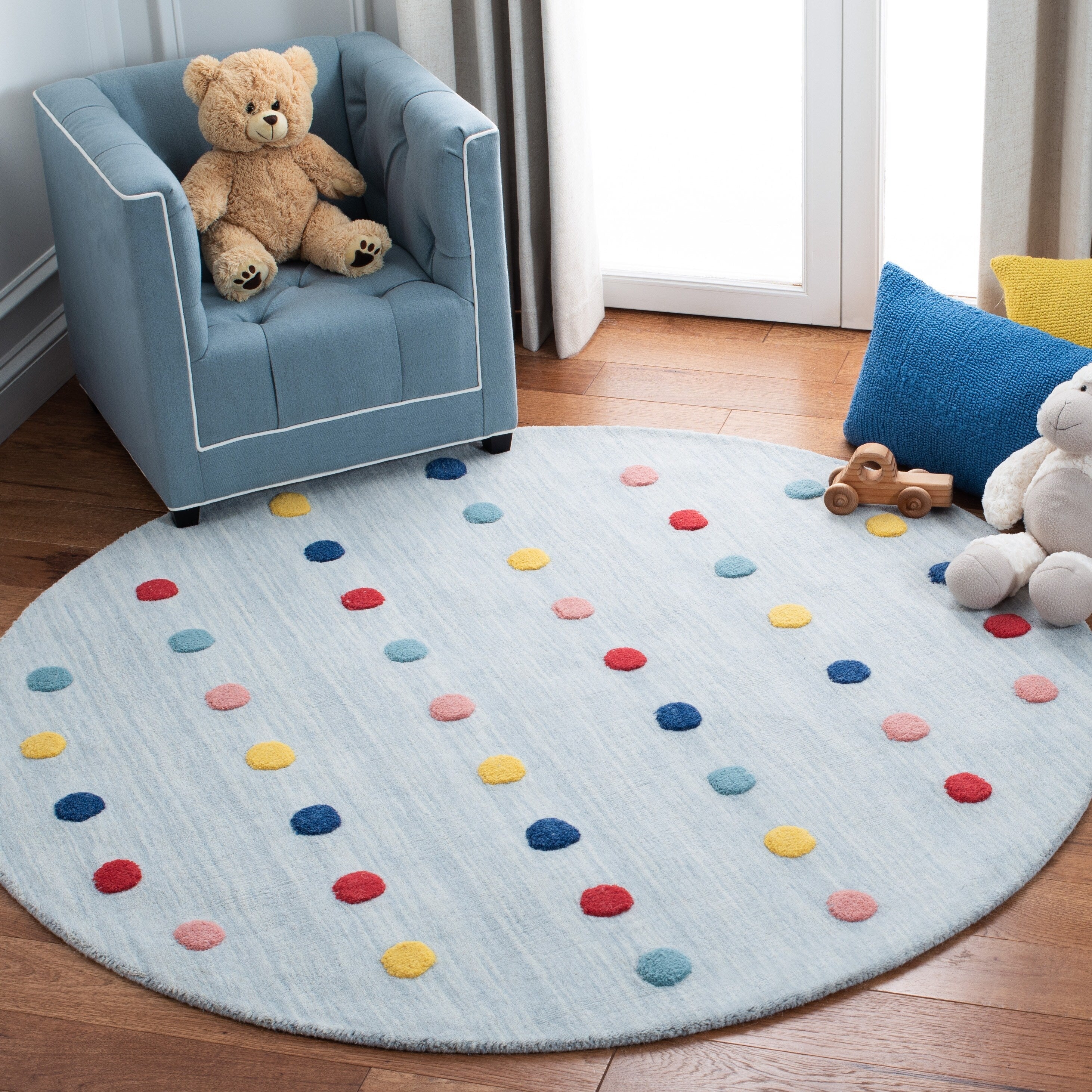 Tapis en laine à pois Karan pour enfants SAFAVIEH