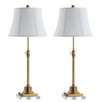 Lot de 2 lampes de table à hauteur réglable SAFAVIEH Lighting Amande (27-31 pouces) - 13 l x 13 p x 31 h