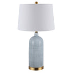Lampe de table en verre Branddis de SAFAVIEH Lighting (26,75 pouces) – 15 x 15 x 26,8 – 15 x 15 x 27 cm