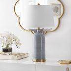 Lampe de table en verre Branddis de SAFAVIEH Lighting (26,75 pouces) – 15 x 15 x 26,8 – 15 x 15 x 27 cm