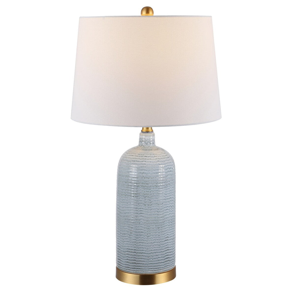 Lampe de table en verre Branddis de SAFAVIEH Lighting (26,75 pouces) – 15 x 15 x 26,8 – 15 x 15 x 27 cm