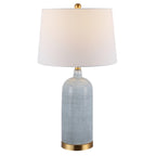 Lampe de table en verre Branddis de SAFAVIEH Lighting (26,75 pouces) – 15 x 15 x 26,8 – 15 x 15 x 27 cm