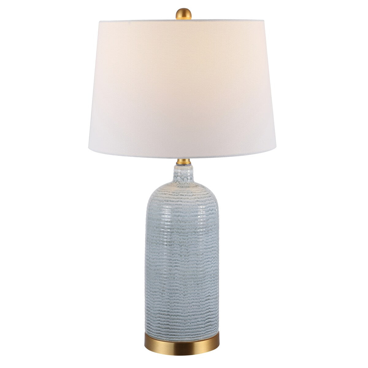 Lampe de table en verre Branddis de SAFAVIEH Lighting (26,75 pouces) – 15 x 15 x 26,8 – 15 x 15 x 27 cm
