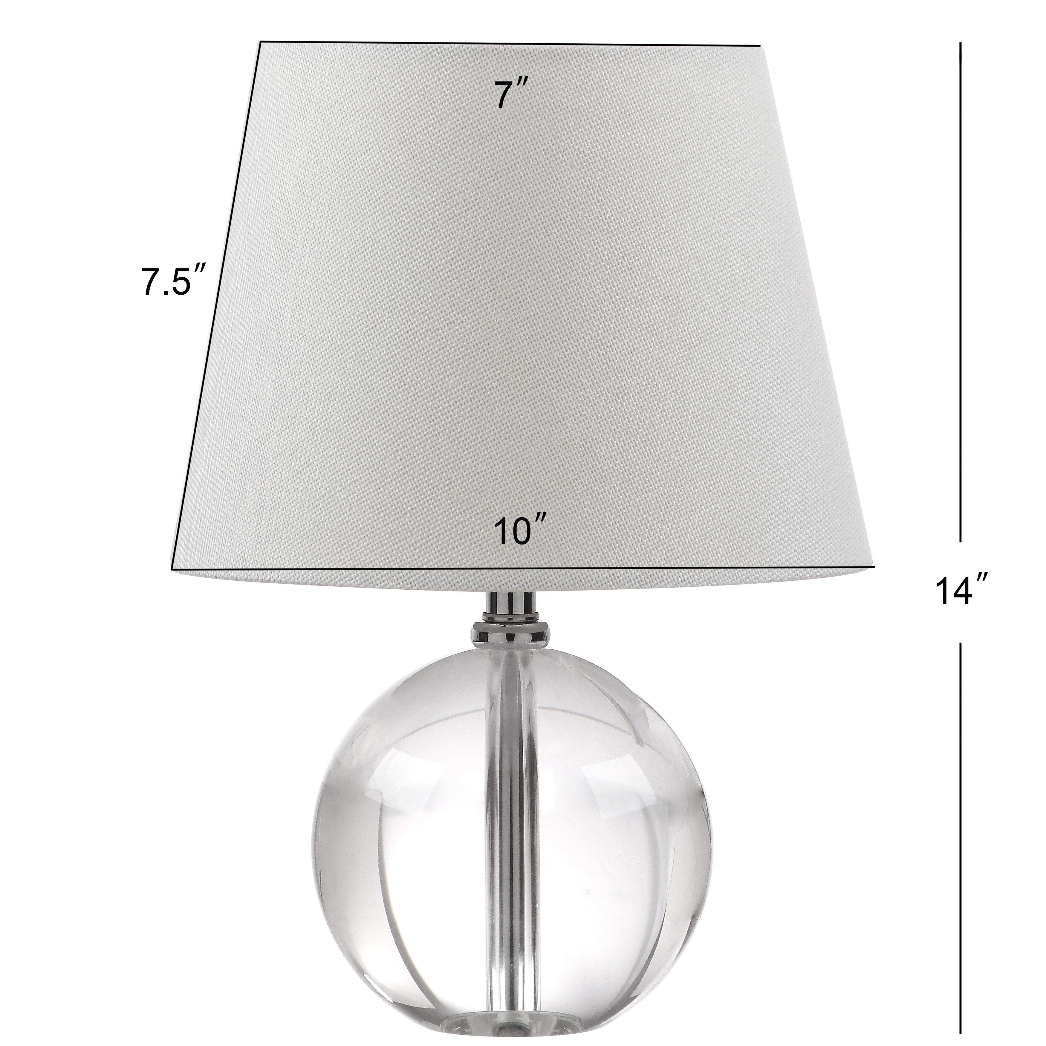 Lampe de table Chastity en marbre de 14 pouces de SAFAVIEH Lighting - 10 x 10 x 14 - 10 L x 10 P x 14 H