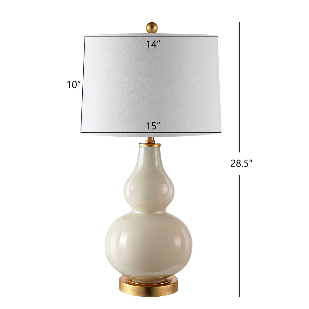 Lampe de table SAFAVIEH Lighting Diede Gourd (lot de 2) - 15 x 15 x 28,5 cm - 15 l x 15 p x 29 h