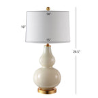 Lampe de table SAFAVIEH Lighting Diede Gourd (lot de 2) - 15 x 15 x 28,5 cm - 15 l x 15 p x 29 h