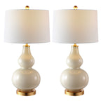 Lampe de table SAFAVIEH Lighting Diede Gourd (lot de 2) - 15 x 15 x 28,5 cm - 15 l x 15 p x 29 h