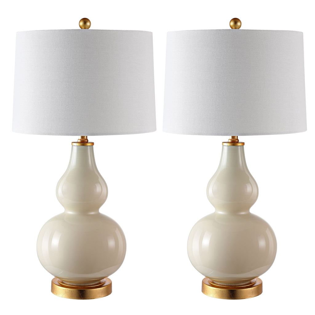 Lampe de table SAFAVIEH Lighting Diede Gourd (lot de 2) - 15 x 15 x 28,5 cm - 15 l x 15 p x 29 h