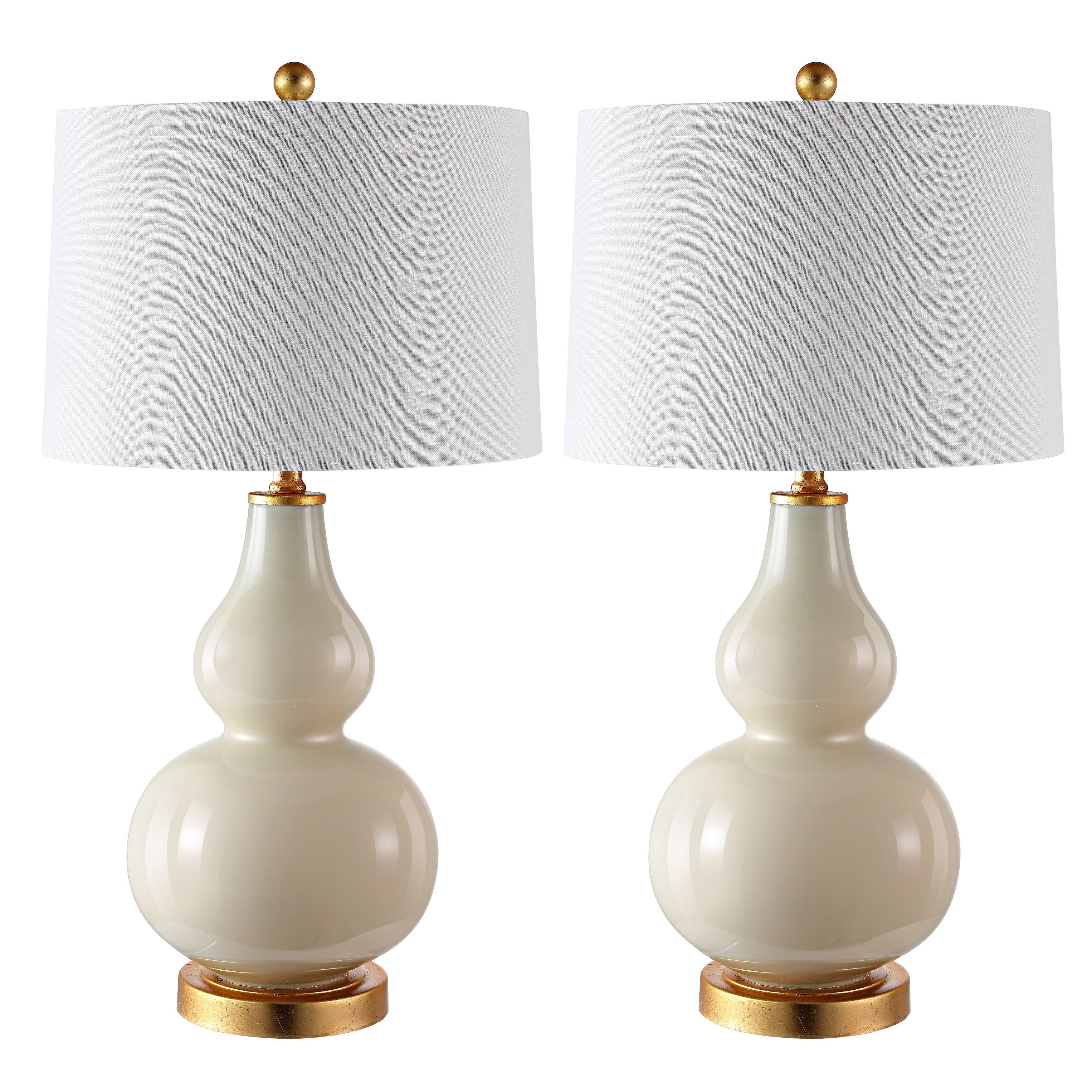 Lampe de table SAFAVIEH Lighting Diede Gourd (lot de 2) - 15 x 15 x 28,5 cm - 15 l x 15 p x 29 h