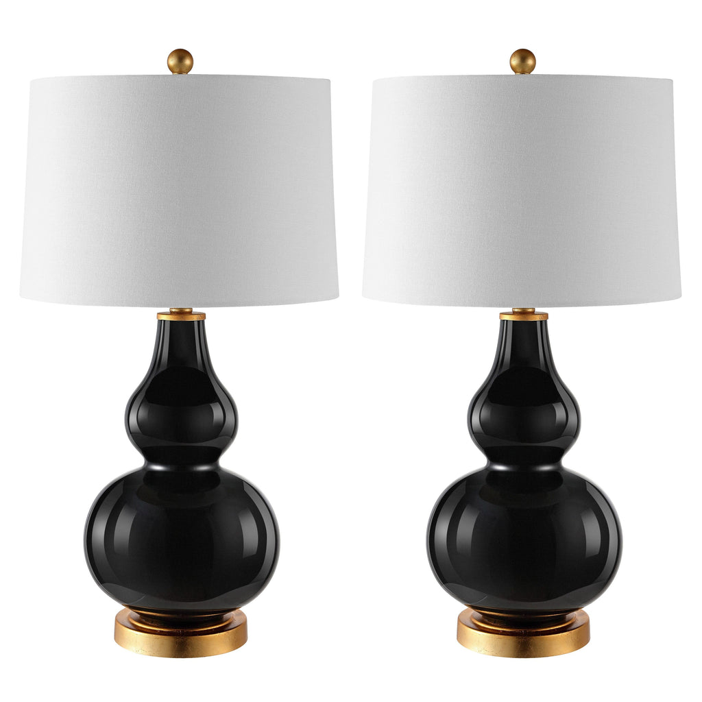 Lampe de table SAFAVIEH Lighting Diede Gourd (lot de 2) - 15 x 15 x 28,5 cm - 15 l x 15 p x 29 h