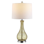 Lampe de table LED Elsgard de 71 cm en verre craquelé de SAFAVIEH Lighting – 14 l x 14 p x 28 h – 14 l x 14 p x 28 h