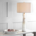 Lampe de table LED Giorgiana 30 pouces en albâtre de SAFAVIEH Lighting - 15 x 15 x 30 cm - 15 l x 15 p x 30 h