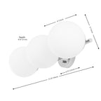 Applique murale traditionnelle Lambrini 21 de SAFAVIEH Lighting (3 ampoules) - 6 L x 8 P x 21 H - 21 L x 8 P x 6 H
