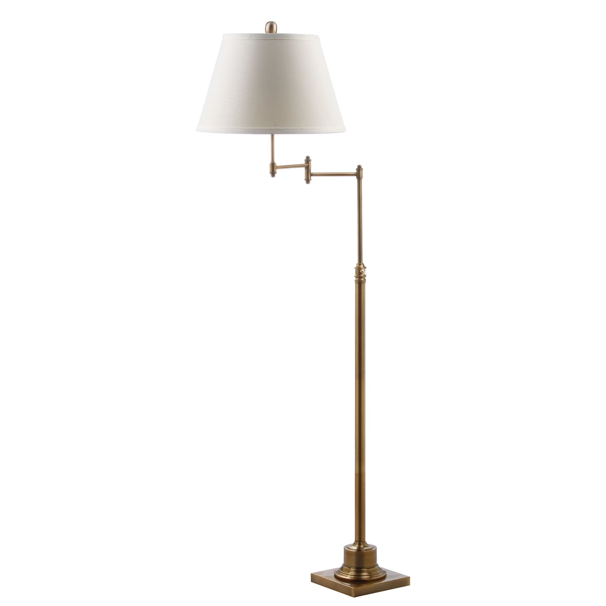 Lampadaire pivotant doré SAFAVIEH Lighting Tracee de 60 pouces – 16 x 16 x 54,5-68,5 – 16 L x 16 P x 69 H