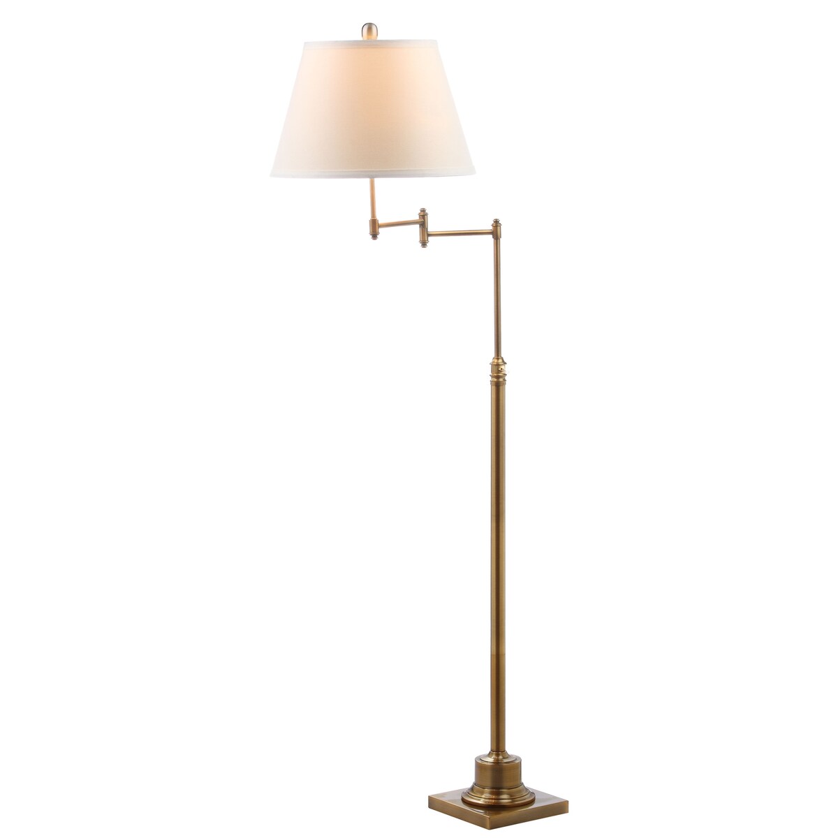 Lampadaire pivotant doré SAFAVIEH Lighting Tracee de 60 pouces – 16 x 16 x 54,5-68,5 – 16 L x 16 P x 69 H