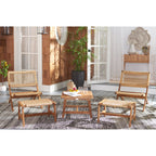 Ensemble de chaises et table d'extérieur SAFAVIEH Lissy en acacia et corde - 24 l x 28 p x 31 h