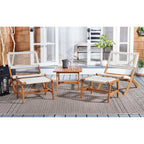 Ensemble de chaises et table d'extérieur SAFAVIEH Lissy en acacia et corde - 24 l x 28 p x 31 h