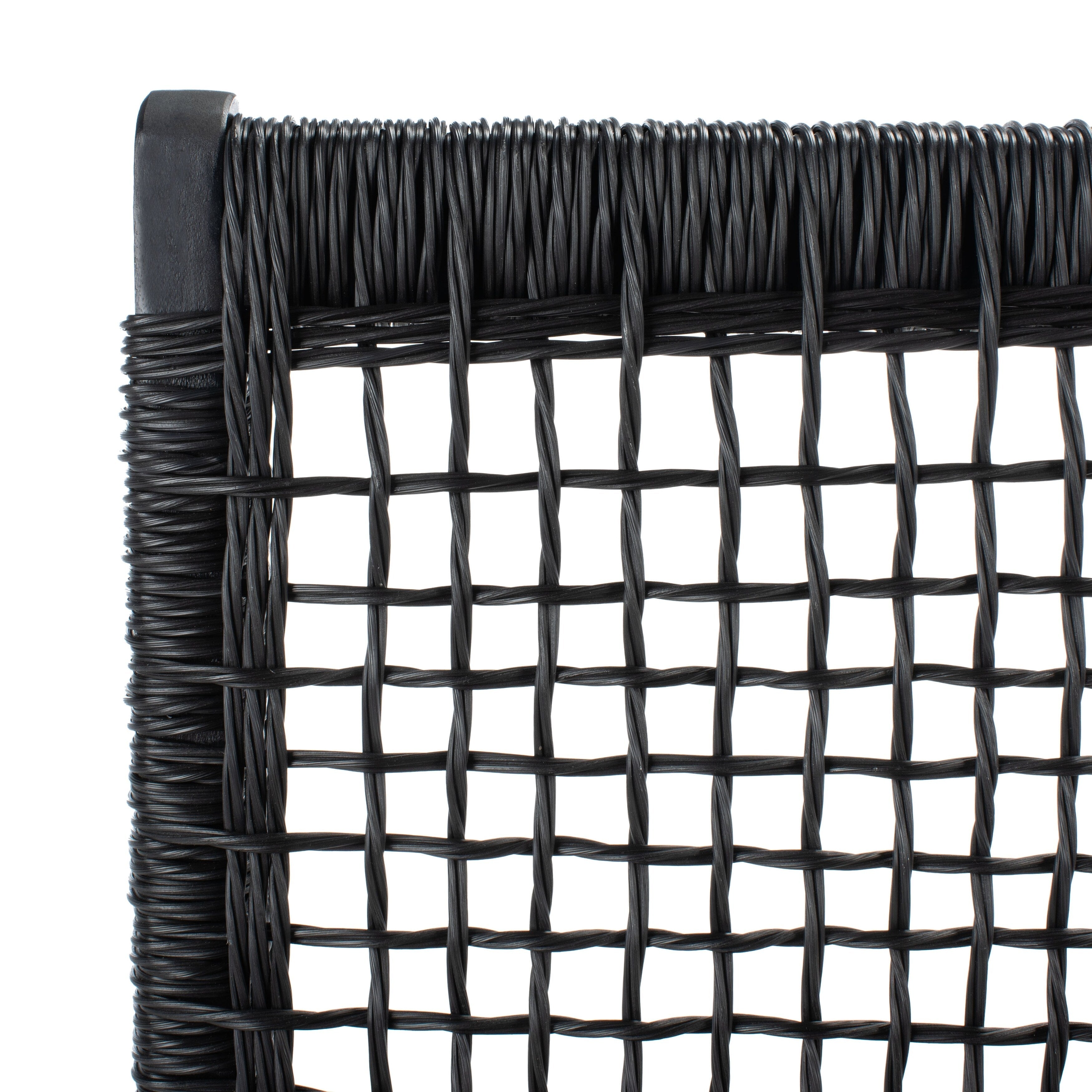 Ensemble de chaises et table d'extérieur SAFAVIEH Lissy en acacia et corde - 24 l x 28 p x 31 h