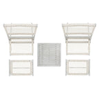 Ensemble de chaises et table d'extérieur SAFAVIEH Lissy en acacia et corde - 24 l x 28 p x 31 h