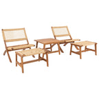 Ensemble de chaises et table d'extérieur SAFAVIEH Lissy en acacia et corde - 24 l x 28 p x 31 h