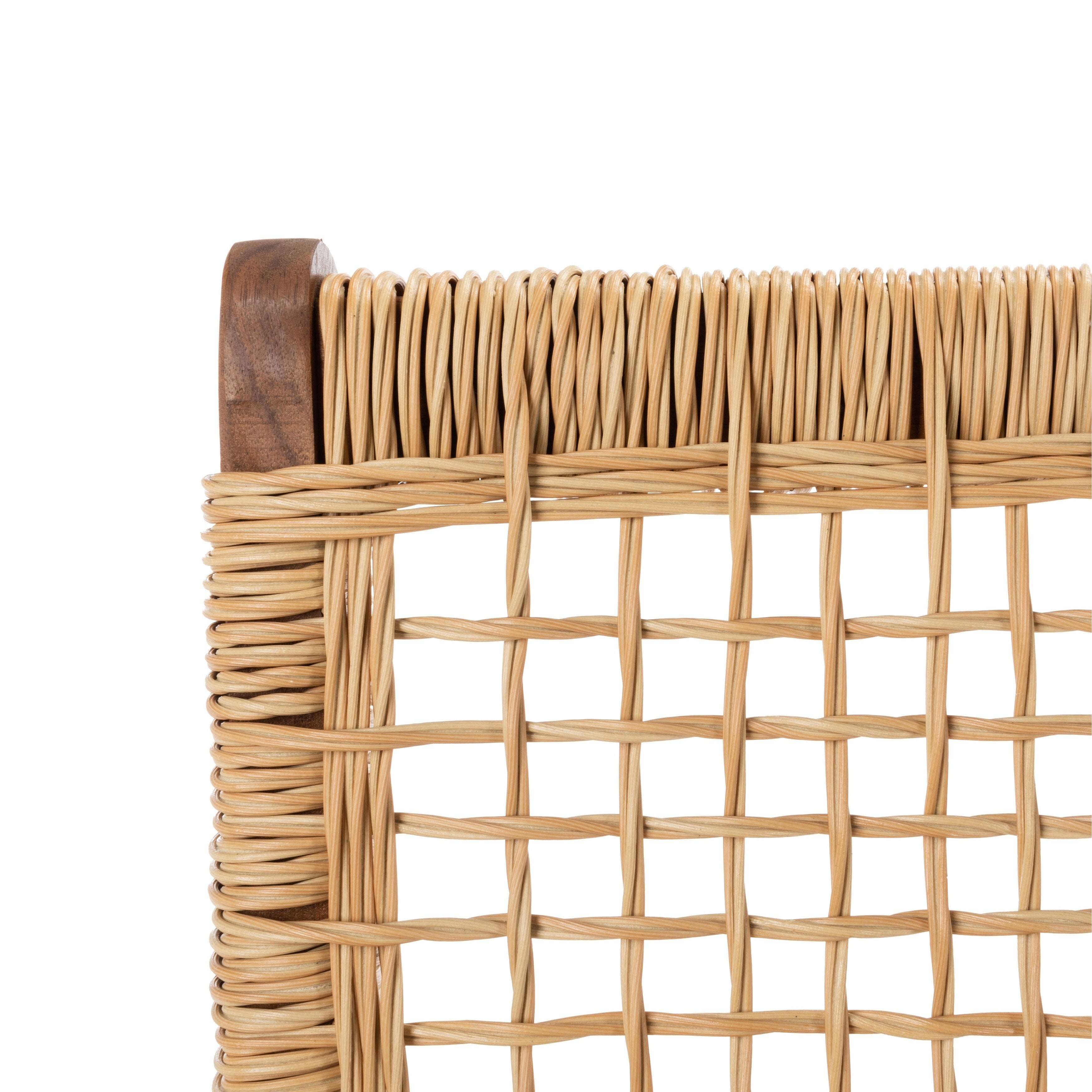 Ensemble de chaises et table d'extérieur SAFAVIEH Lissy en acacia et corde - 24 l x 28 p x 31 h