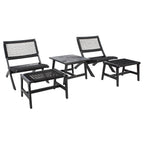 Ensemble de chaises et table d'extérieur SAFAVIEH Lissy en acacia et corde - 24 l x 28 p x 31 h