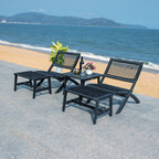 Ensemble de chaises et table d'extérieur SAFAVIEH Lissy en acacia et corde - 24 l x 28 p x 31 h