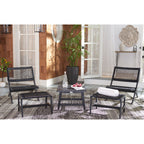 Ensemble de chaises et table d'extérieur SAFAVIEH Lissy en acacia et corde - 24 l x 28 p x 31 h