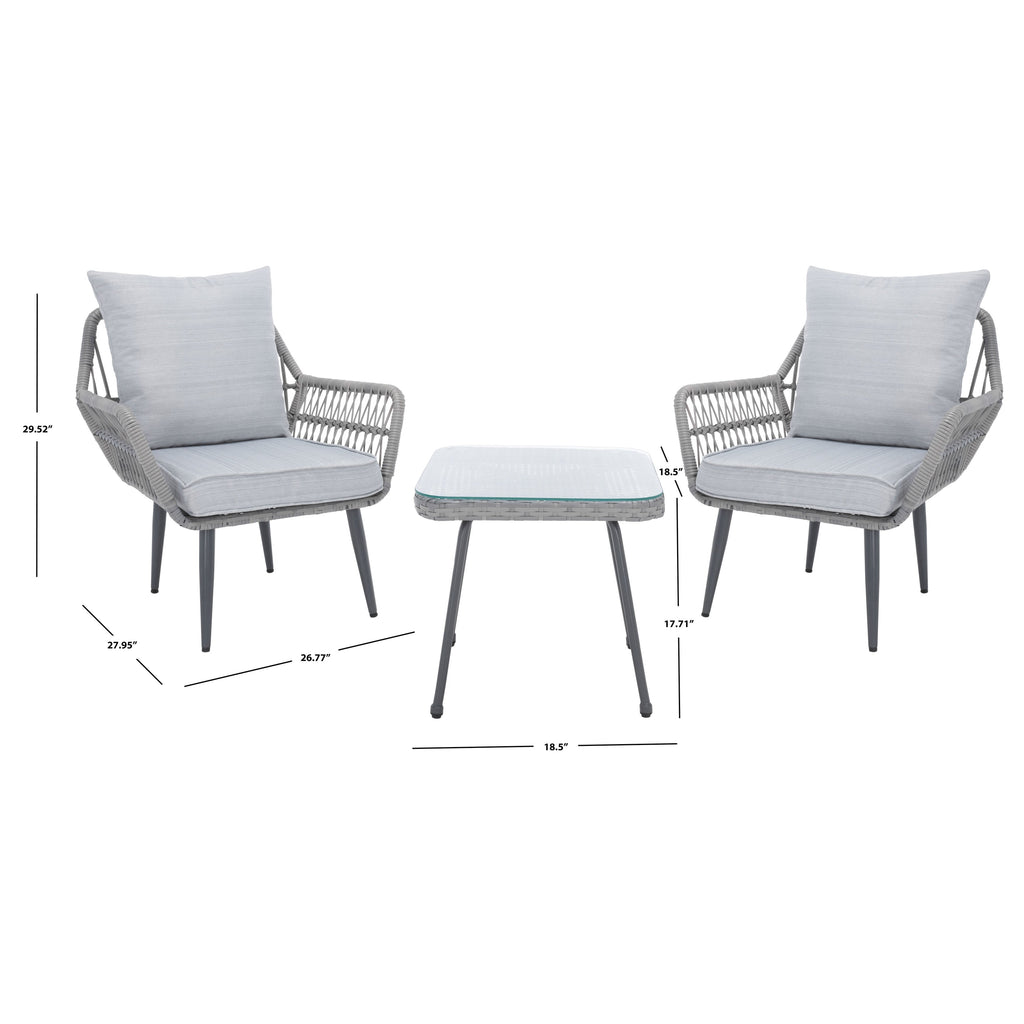 Ensemble de salon 3 pièces SAFAVIEH Londyn - 27 L x 28 P x 30 H