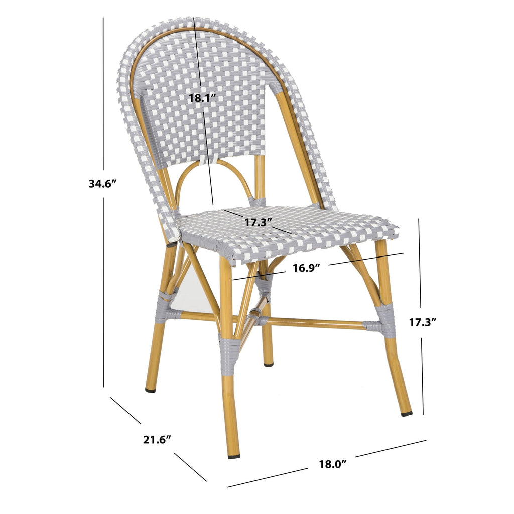 Chaises de salle à manger empilables SAFAVIEH Marolyn (lot de 2) - 18 L x 22 P x 35 H