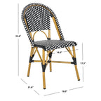 Chaises de salle à manger empilables SAFAVIEH Marolyn (lot de 2) - 18 L x 22 P x 35 H