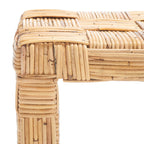 Console en rotin Mindel SAFAVIEH - 51 x 14 x 32 cm