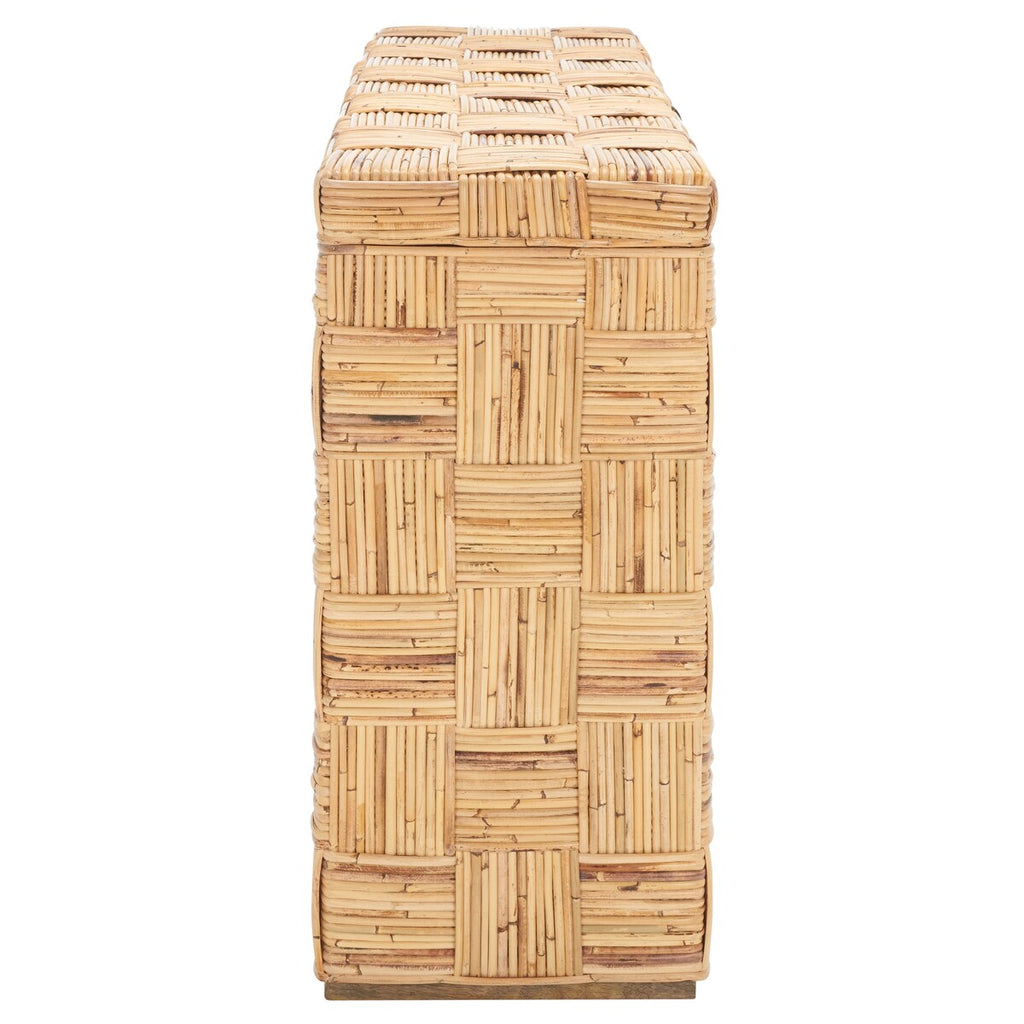 Console en rotin Mindel SAFAVIEH - 51 x 14 x 32 cm
