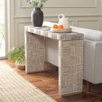 Console en rotin Mindel SAFAVIEH - 51 x 14 x 32 cm