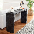 Console en rotin Mindel SAFAVIEH - 51 x 14 x 32 cm
