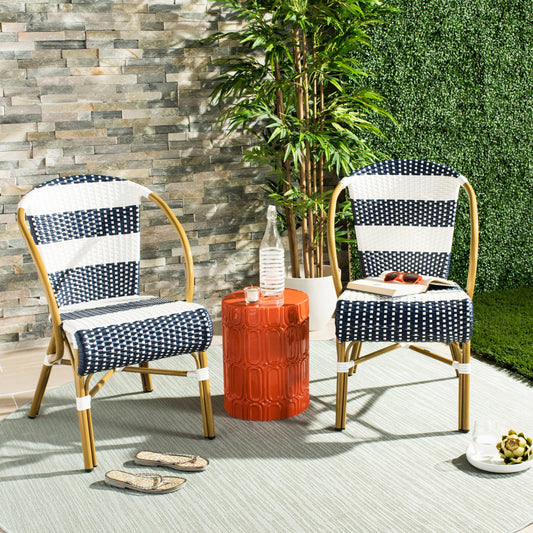 Chaises empilables SAFAVIEH Mya French Bistro (lot de 2) - 21 L x 34 P x 25 H