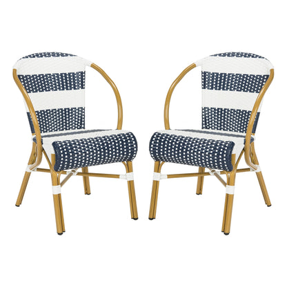 Chaises empilables SAFAVIEH Mya French Bistro (lot de 2) - 21 L x 34 P x 25 H