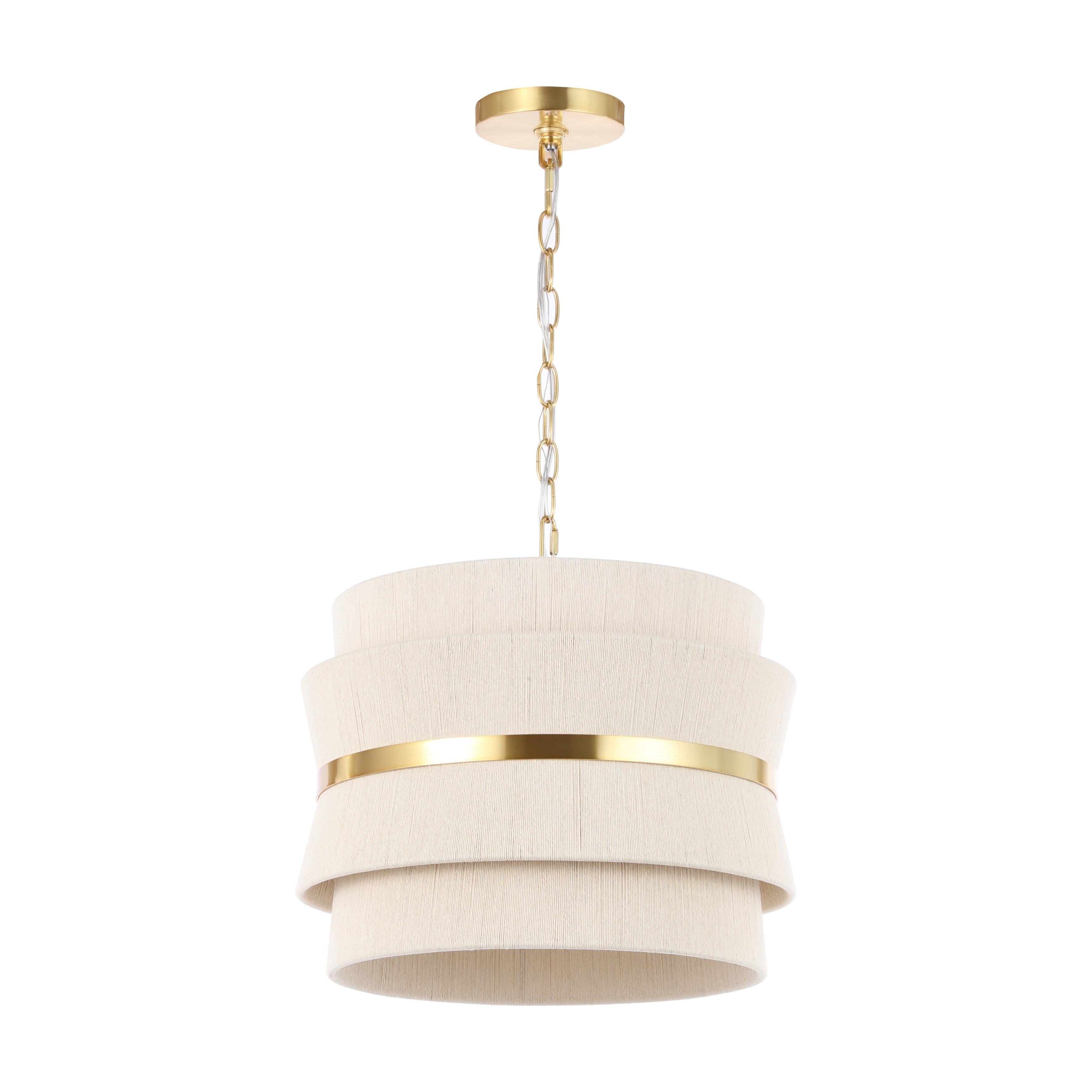 Suspension réglable à 3 lumières SAFAVIEH Oprea (ampoules LED incluses) - 16 x 16 x 16,5-72,5